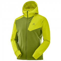 SALOMON hooded jacket Rngr yellow/green 