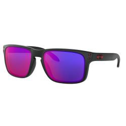 OAKLEY saulesbrilles Holbrook matt black w/+red irrid