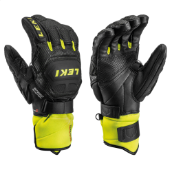 LEKI gloves WC Race Flex S JR black/yellow 