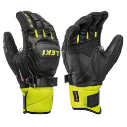LEKI gloves WC Race Coach Flex GTX JR black/yellow 