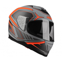 LAZER ķivere Rafale Hexa titan grey/red matt 