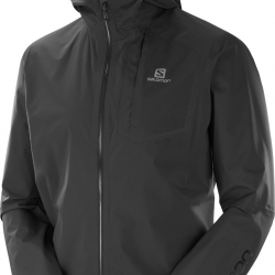 SALOMON hooded jacket Bonatti Pro WP black 