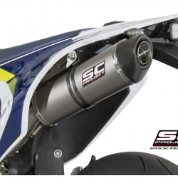 SC PROJECT exhaust HUSQ E/SM 701 '16-'20 Oval w/carby End Cap