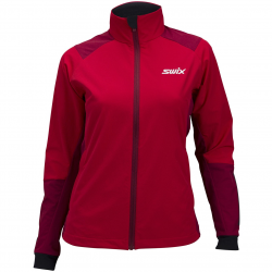 SWIX cross country skiing jacket W Marka Softsheld JKT red/white 