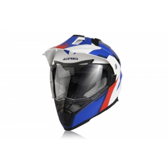 ACERBIS helmet Flip Dual FS-606 white/blue/red 