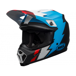BELL helmet MX 9 Mips Strike matt white/blue/black 
