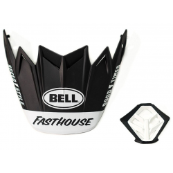 BELL helmet peak and chin cover Moto 9 Fasthouse matt black/white