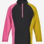 COLOR KIDS jaka Fleece Pulli pink/black/yellow 