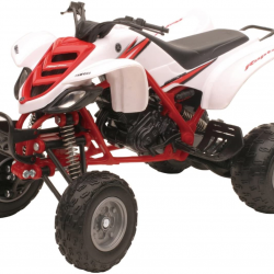 NEW RAY model 1:12 ATV Yamaha Raptor white/red