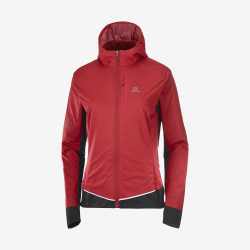 SALOMON cross-country skiing jacket W Light Shell red chilli 