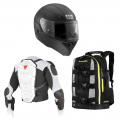 PROTECTIVE EQUIPMENT/ HELMETS AND BAGS